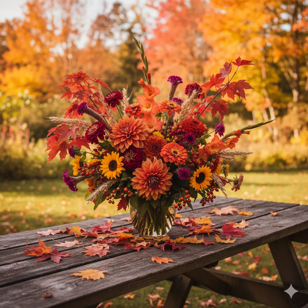 Seasonal flower arrangements